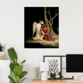 Carl Bloch Angel en Jesus Poster (Thuiskantoor)