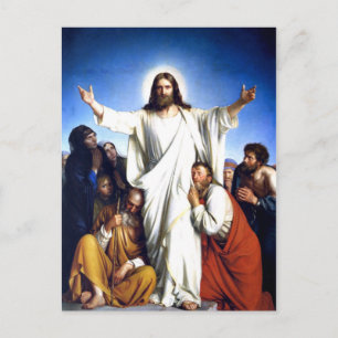 Carl Bloch kunstwerk, Christus Colsulator Briefkaart