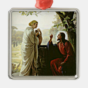 Carl Bloch: Vrouw aan de Nou Metalen Ornament