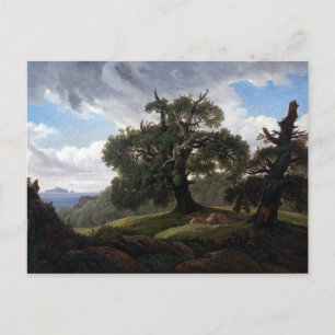Carl Gustav Carus Herinnering aan een bebost eilan Briefkaart