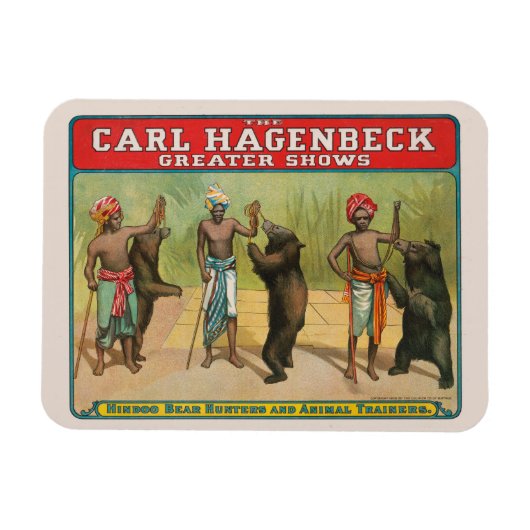  Carl Hagenbeck Circus-Poster Magneet (Horizontaal)