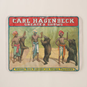 Carl Hagenbeck Circus-Poster Sherpa Deken