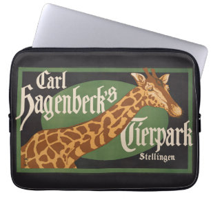 Carl Hagenbeck's Tierpark Circus Poster Laptop Sleeve