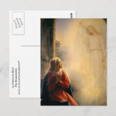 Carl Heinrich Bloch - De aankondiging Briefkaart (Voorkant / Achterkant)