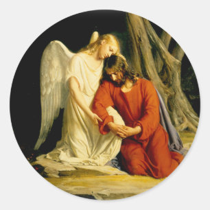 Carl Heinrich Bloch - Gethsemane Ronde Sticker