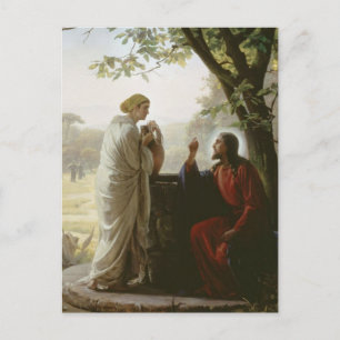 Carl Heinrich Bloch - Vrouw bij de Nou Briefkaart