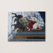 Carl Helping Santa Claus uit (b) Legpuzzel (Horizontaal)