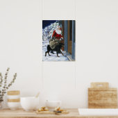 Carl Helping Santa Claus uit (b) Poster (Keuken)
