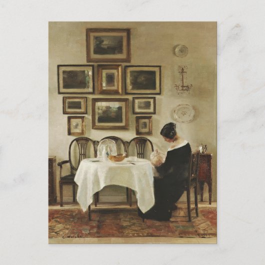 Carl Holsøe Mère et enfant CC0570 Carte postale (Devant)