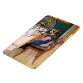 Carl Larsson A Late Riser's Miserable Breakfast Magneet (Linkerzijde)