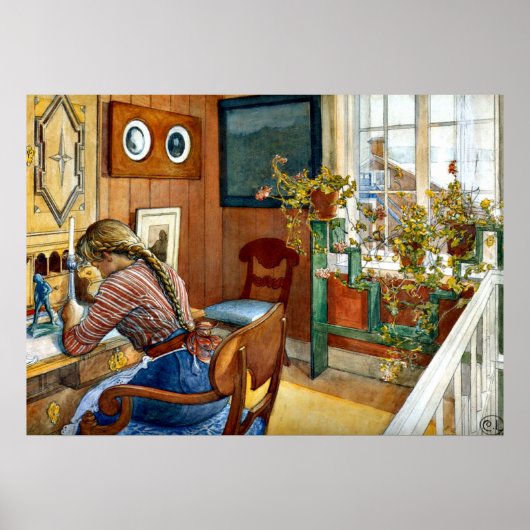 Carl Larsson art - Correspondentie Poster (Voorkant)