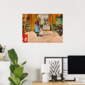 Carl Larsson art: De keuken Poster (Thuiskantoor)