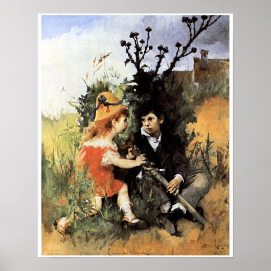 Carl Larsson artwork, Clair Obscur, Poster (Voorkant)