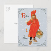 Carl Larsson Brita als Iduna CC0909 Kerstmis Briefkaart (Voorkant / Achterkant)
