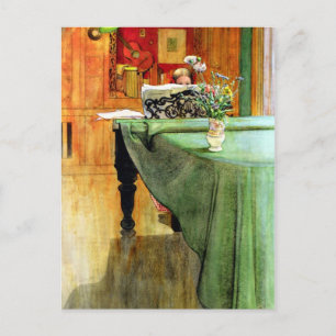Carl Larsson: Brita bij de Piano Briefkaart