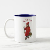 Carl Larsson Brita zegt dat Iduna God jul zegt Tweekleurige Koffiemok (Links)