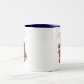 Carl Larsson Brita zegt dat Iduna God jul zegt Tweekleurige Koffiemok (Center)