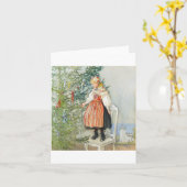 Carl Larsson Christmas Tree Kaart (Gele Bloem)