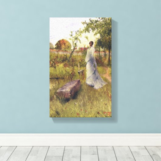 Carl Larsson de Bride Canvas Afdruk (Insitu (Houten vloer))