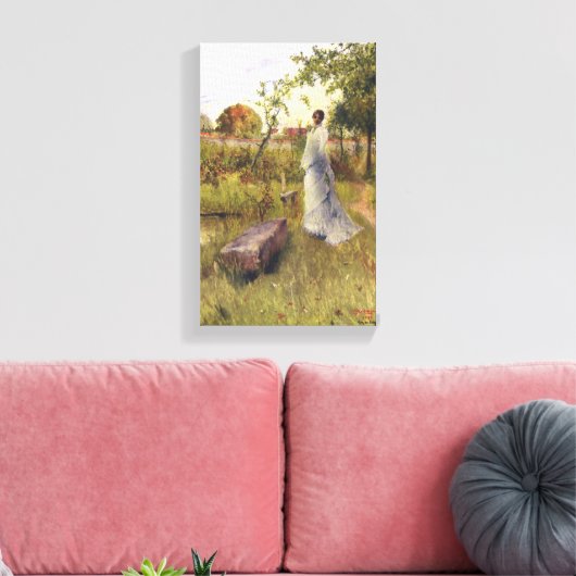 Carl Larsson  de Bride Canvas Afdruk (Insitu (Woonkamer))