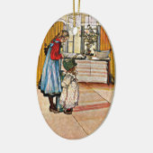 Carl Larsson - De Keuken Keramisch Ornament (Links)