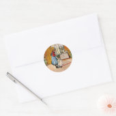 Carl Larsson - De keuken Ronde Sticker (Envelop)