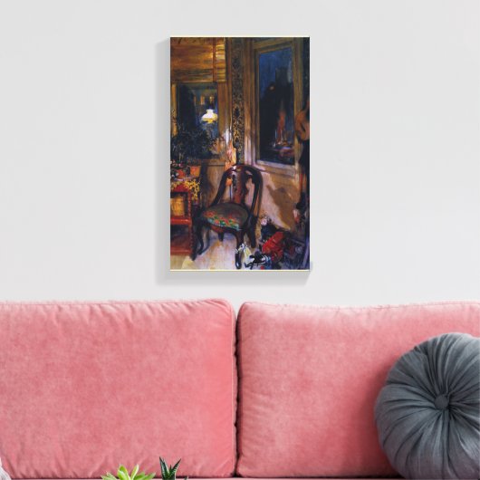 Carl Larsson de Speelgoedhoek Canvas Afdruk (Insitu (Woonkamer))