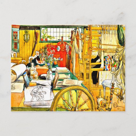 Carl Larsson - De workshop Briefkaart (Voorkant)
