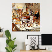 Carl Larsson: Detail of Kerstmis, Poster (Thuiskantoor)