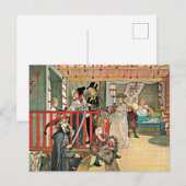 Carl Larsson - Een dag van feestvieren Briefkaart (Voorkant / Achterkant)