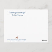 Carl Larsson Engelse Bergman Stuga Briefkaart (Achterkant)