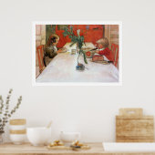 Carl Larsson Evening Meal Fine Art Print (Keuken)