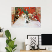 Carl Larsson Evening Meal Poster Fine Art Print (Thuiskantoor)
