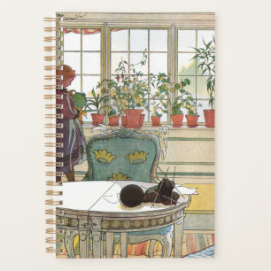 Carl Larsson - Fleurs sur le rebord de fenêtre