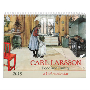 Carl Larsson Food and Family Kitchen 2015 Agenda Kalender