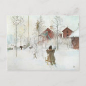 Carl Larsson Front Yard en het washuis Briefkaart (Voorkant)