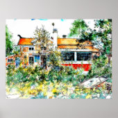 Carl Larsson - Het huisje, Poster (Voorkant)