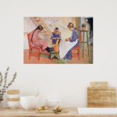 Carl Larsson Ils Shiré Poster Aquarelle Pois (Cuisine)