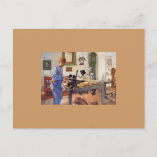 Carl Larsson in Workshop 1853 Briefkaart