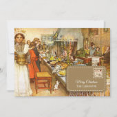  Carl Larsson  kerstavond Feestdagenkaart (Voorkant)