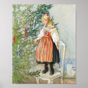 Carl Larsson kerstboom Poster