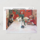 Carl Larsson kerstdiner Feestdagenkaart (Voorkant / Achterkant)