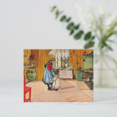 Carl Larsson kunst: De Keuken Briefkaart (Staand voorkant)