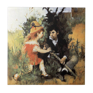 Carl Larsson-kunstwerk, Clair Obscur,  Tegeltje