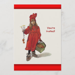 Carl Larsson Little Swedish Girl: Brita als Iduna Kaart