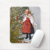 Carl Larsson Muismat voor kerstbomen Mousepad (Met muis)