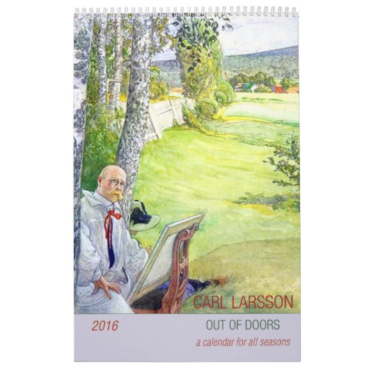 Carl Larsson Out of Doors 2016 Agenda Kalender (Hoes)