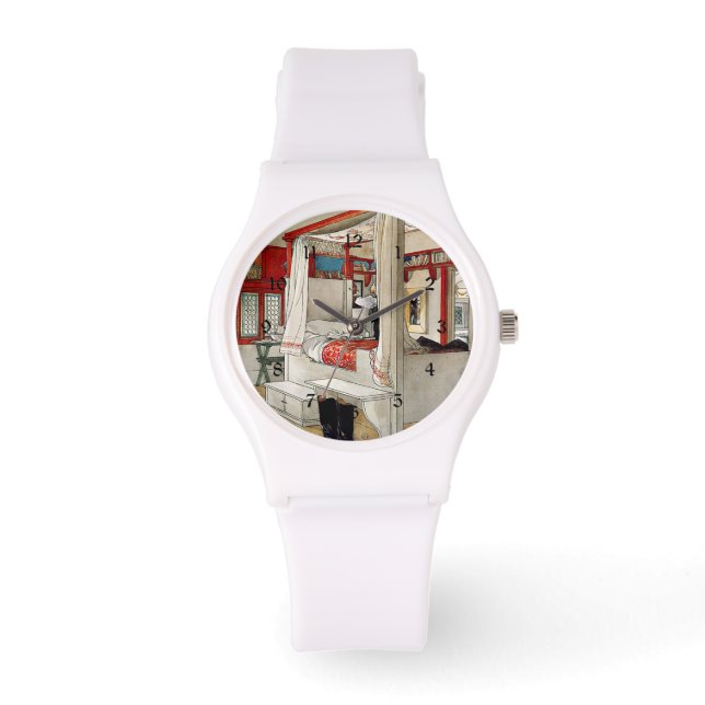 Carl Larsson - Papa's Room Horloge (Voorkant)