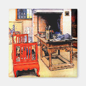 Carl Larsson - Peek-a-Boo Magneet (Voorkant)