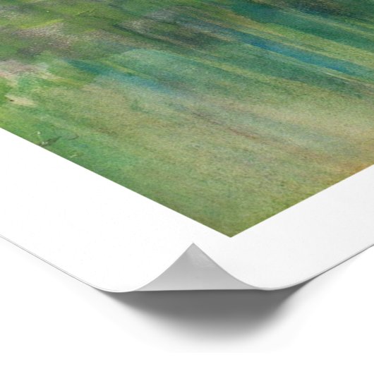 Carl Larsson Pont Médiéval à Gretz Imprimer Poster (Coin)